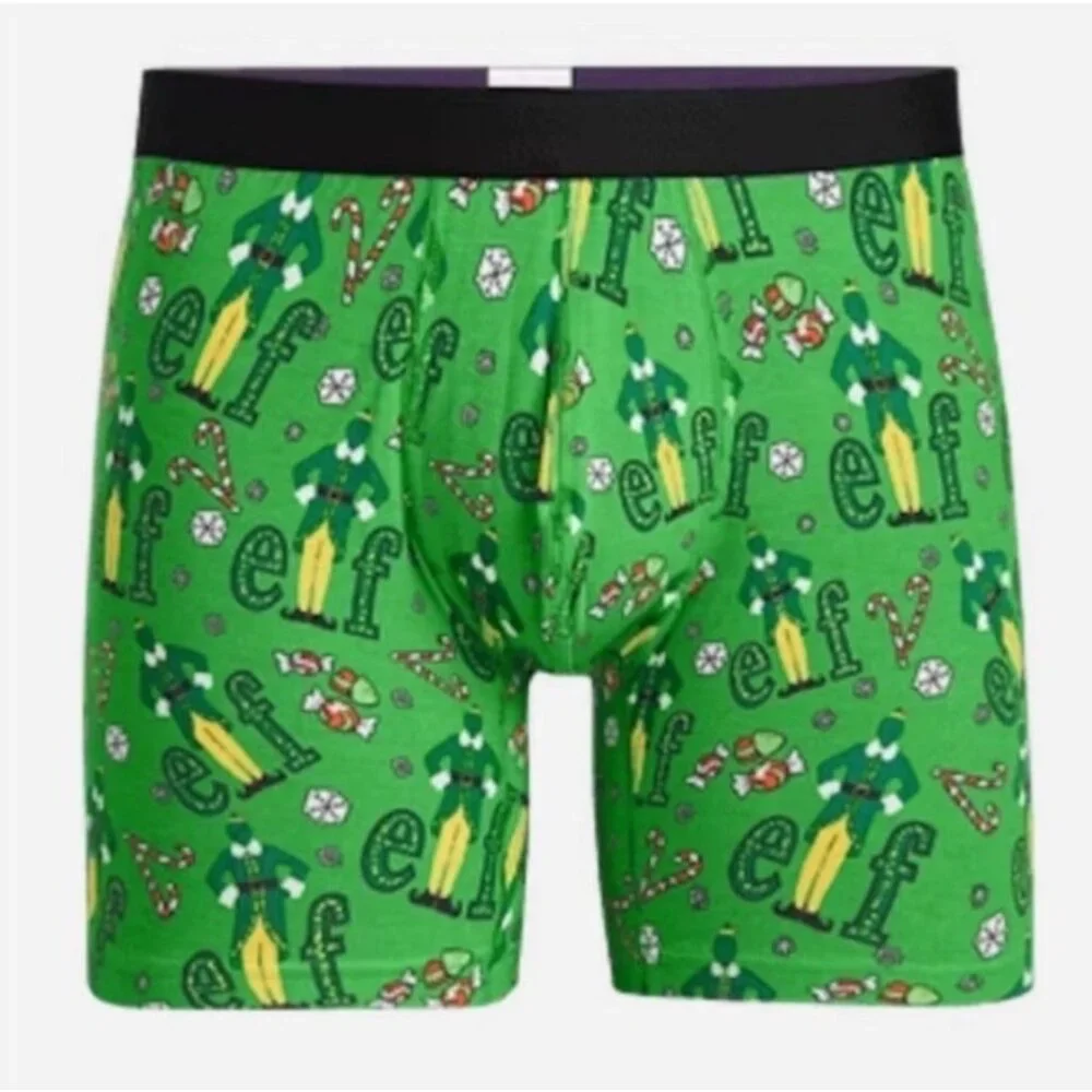 MeUndies Elf mens‎ boxer brief w/fly size médium underwear green color soft nwot